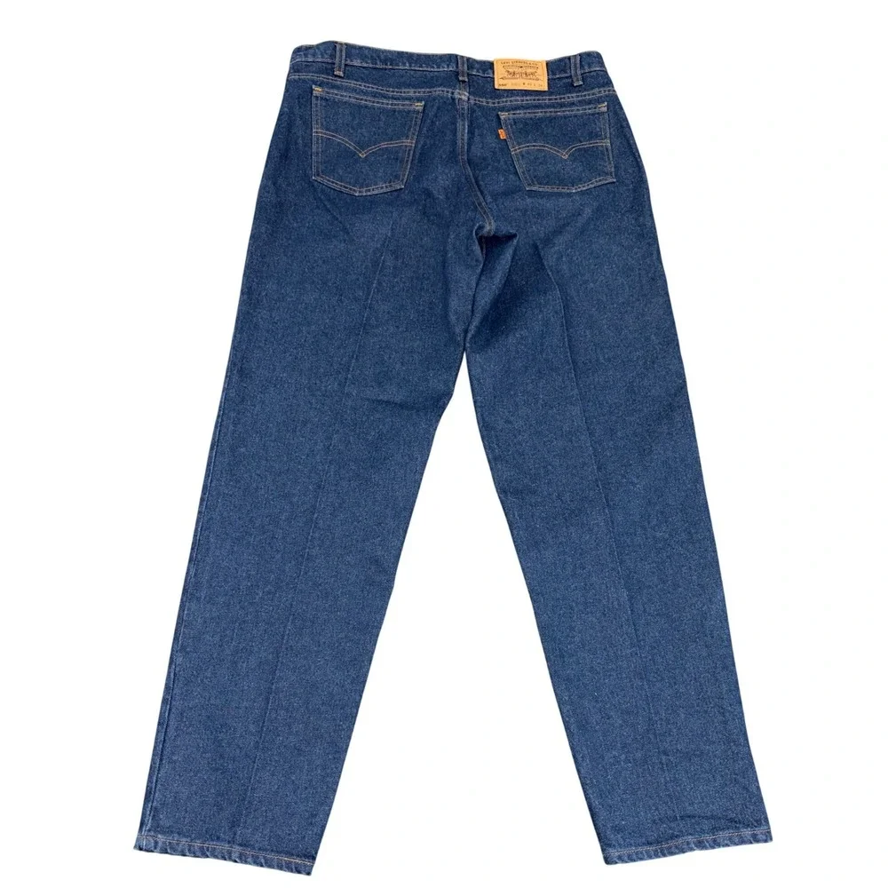 Vintage 1995 Levi's 550 Orange Tab Jeans Mens 40x34 Blue Relaxed Fit Tapered Leg